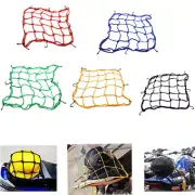 Bicycle Motorcycle Bike Rear Rack Transport Bungee Cord Cargo Net Hooks Straps