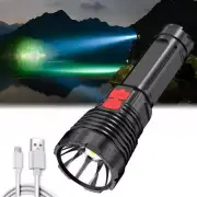 Powerful LED Flashlight Torch Zoom USB Rechargeable SuperBright Lamps US