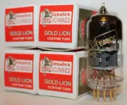 Matched Quad Genalex Gold Lion E88CC/6922 tubes, Brand New in Box !