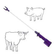 Purple Rechargeable Livestock Prod Waterproof Cattle prod with 28" 38 1/2 inch