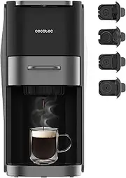 [Cecotec] FreeStyle Compact White Capsule Coffee Makers 4 in 1 Very Compact Espresso Maker Suitable for Ground Coffee, Dolce Gusto, Nespresso, ESE Pod and Senseo.