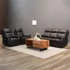 Hali 3 and 1 Seater Electric Recliners Set Genuine Leather Lounge Couch