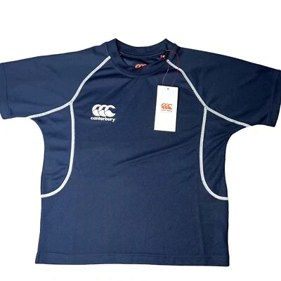 CCC Canterbury Team Navy Dry Rugby T-Shirt Youth Size 6 Years