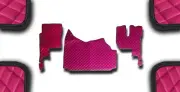 PINK ECO LEATHER FLOOR MAT ENGIN COVER FOR RHD TRUCK RENAULT GAMA T 420 MANUAL