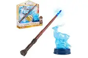 Wizarding World, Harry Potter 13" Light-Up Patronus Wand Collectible Toy + Figure, Lights Sounds with 3 Power Levels, Gift for Girls and Boys Age 6+