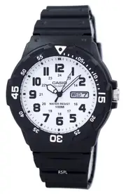 Casio White Dial Day/Date Quartz Analog MRW-200H-7BV 100M Mens Watch