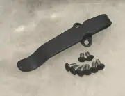 Matte Black Titanium Deep Pocket Clip W/Screws For Benchmade CLA Knife