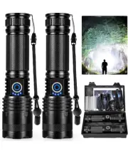 Rechargeable LED Flashlights High Lumens, 990,000 Lumens 2 Pack