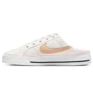 【NIKE 耐吉】休閒鞋 女鞋 運動鞋 穆勒鞋 WMNS COURT LEGACY MULE 米白 DB3970-002