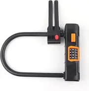 Bike U Lock Steel Anti Theft Security Lock for Cycling Safety with 4 Digit Code and Keyless Entry, PVC Coated Cut Resistance, and for Bicycles,
