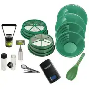 Green Large Gold 1/2" & 1/8" Classifier Screen & Gold Panning Kit & More