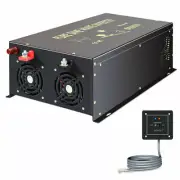 Power Inverter 6000W Pure Sine Wave 24V to 230V 240V DC AC Remote Switch Car RV