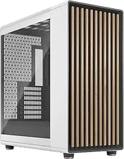 Fractal Design North XL Chalk White TG- Three 140mm Aspect PWM Fans Included- Type C USB- EATX Airflow Full Tower PC Gaming case