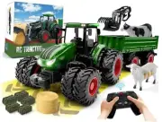 Remote Control Tractor Toy, Kids RC Tractor Set & Truck and Trailer Front