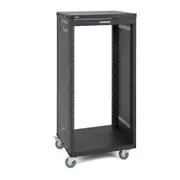 Samson Audio 21 Unit Universal Equipment Enclosed Panel Steel Rack Stand Asstd
