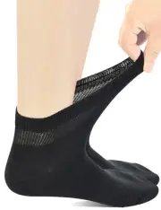 Yomandamor Mens Coolmax Ankle Wide Stretched Diabetic Socks with Seamless Toe...