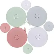 HOODANCOS 8Pcs Mini Retractable Tape Measure Flexible Tailor Measuring Tape for Body Measurements Sewing Crafting Accurate Markings Centimeters Portable Design