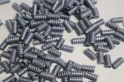 10 Lego Flat Silver, Hose, Ribbed 7mm D. 2L / 1.6cm Inv. 303