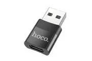 Hoco UA17 USB A Male to USB C Female, USB 2.0 OTG Adapter - Black