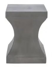 Safavieh Curby Indoor/Outdoor Modern Concrete 17.7in Accent Table