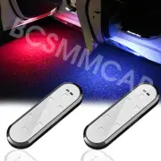 LED Light Car Door Welcome Lighting Safe Warning Signal Magnetic Lamp USB Charge (for: Honda Civic)