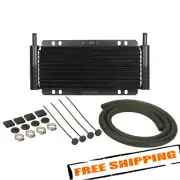 Derale 13215 9 Row Series 8000 Plate & Fin Power Steering Cooler Kit