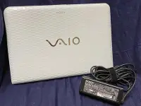 在飛比找Yahoo!奇摩拍賣優惠-SONY 索尼 VAIO VPCEG18FW/W 14吋筆記
