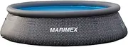 Marimex Tampa Ratan 12ft x 3ft Round Inflatable Pool for Garden Without Accessories