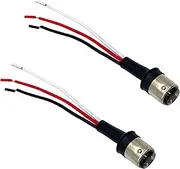 2 Pcs 1157 Led Bulb Socket Adapters, 1157 BAY15D Male Wire Harness Extension Socket Adapter for Car Trucks Headlight Tail Light Turn Signal Light Retrofit