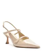 Alexandre Birman Women's Tita Pointed Toe Mid Heel Slingback Pumps