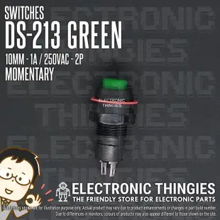 Ds-213 綠色 10MM 瞬時開關按鈕 DS213 綠色