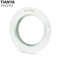 在飛比找PChome24h購物優惠-Tianya製造M42轉Nikon F鏡頭接環(有檔板即有遮
