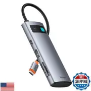 Baseus USB C Hub 7 in 1 Adapter with 4K @ 60Hz HDMI, 100W PD, 3 USB-A 3.0 5Gb