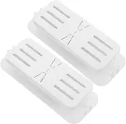 HOMSFOU 2pcs Wall Mounted Socket Holder Durable Power Strip Fixator Punch Design for Easy Installation for Smooth Surfaces Space Saving Cable Organizer