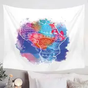 Colorful Color Stain Africa Tapestry