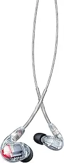 Shure SE846 Wired Sound Isolating Earphones Gen 2, Secure in-Ear Earbuds, High-End Professional Sound, Hi-Def Four Drivers, Upgraded Sound Filters, Durable Quality, Customizable Frequency - Clear