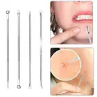 Hot 4pcs Blackheads Acne Blackheads Pimple Stain Extractor Remover Tool Kit Set