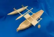 Ponape Model Outrigger Canoe Toy