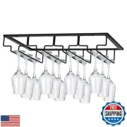 MOCOUM Wine Glasses Rack Under Cabinet Stemware Rack,Wine Glass Hanger Rack W