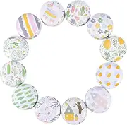 Homoyoyo 12pcs Retro Style Candle Jars Lid Round Containers for Crafts Jewelry and Skin Products Stylish and Refillable for Home and Travel