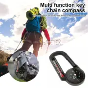 Carabiner with Compasses & Thermometer Outdoor Mountaineering Buckle for Camping