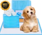400PCS Puppy Training Pads Disposable Super Absorbent Dog Pee Pads 60X60cm
