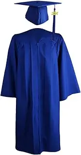 [Generic] Graduation Cap and Gown - Soft Matte Graduation Gown Cap Tassel Set 2021 | Breathable Graduation Outfit for Adult Men Women