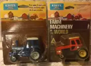 Allis Chalmers 7045 / Ford 9700 Tractors 1/64 Scale On Old Farm Scene Box NIB