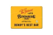 Bundy Bundaberg Rum Bundys Best Bar Large Tin Wall Sign