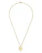 Dinh Van 18K Yellow Gold Double Coeurs Heart Pendant Necklace, 17.7