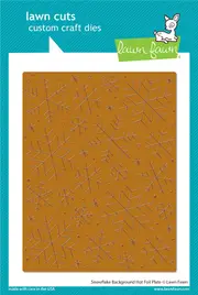 Lawn Fawn Snowflake Background Hot Foil Plate