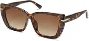 [SOJOS] Oversized Cat Eye Sunglasses Womens Retro Vintage 70s Trendy Stylish Shades SJ2231