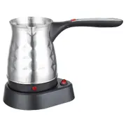 Electric Turkish Coffee Machine, 500 Ml Electric Turkish Coffee Pot, Electric Turkish Coffee Pot, Mocha Machine Eu Plug Silver