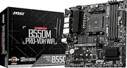 MSI B550M PRO-VDH WiFi ProSeries Motherboard (AMD Ryzen 5000, AM4, DDR4, PCIe 4.0, SATA 6Gb/s, M.2, USB 3.2 Gen 1, Wi-Fi, Bluetooth, D-SUB/HDMI/DP, Micro-ATX)